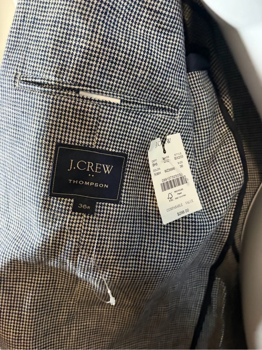 J. Crew Light Gray Linen-Blend Sport Coat